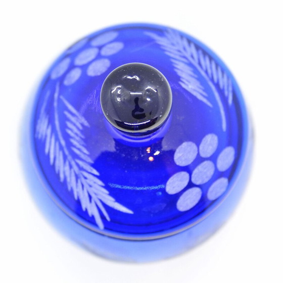 Image 1 of Boîte à chocolat en cristal vintage de Julia Glassworks, Pologne 1980