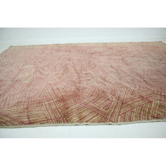 Image 1 of Tapis vintage à motifs, Tchécoslovaquie 1950