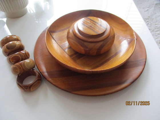 Image 1 of Bols en bois vintage de Sovereign Native Timbers of New Sealand