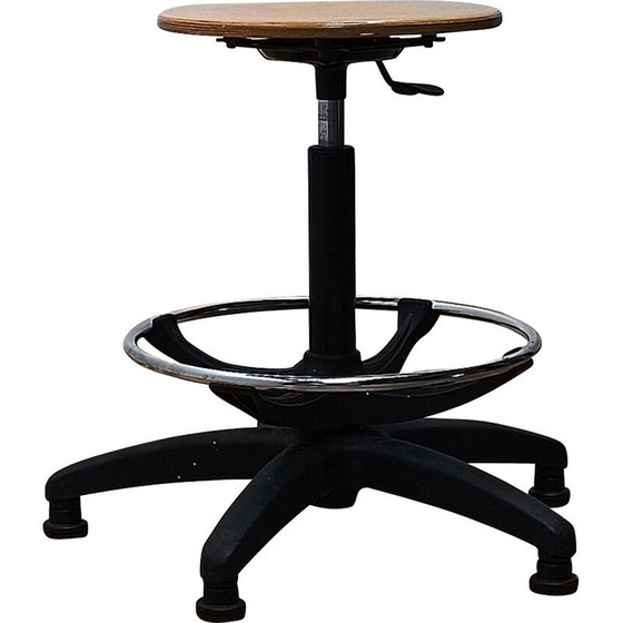 Image 1 of Tabouret de laboratoire vintage