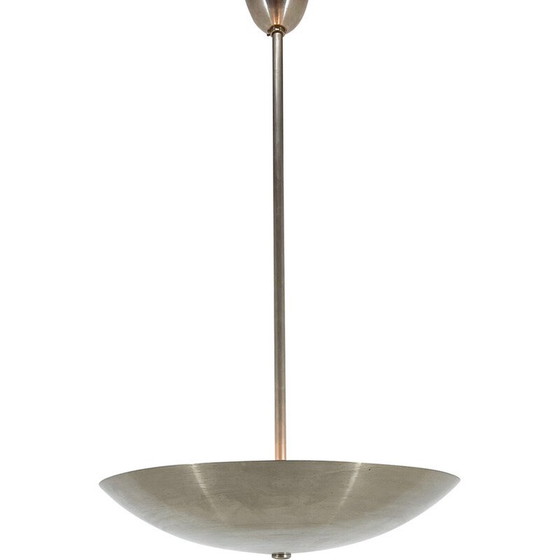 Image 1 of Lampe suspendue chromée Art Déco vintage par Franta Anyz, Tchécoslovaquie 1930
