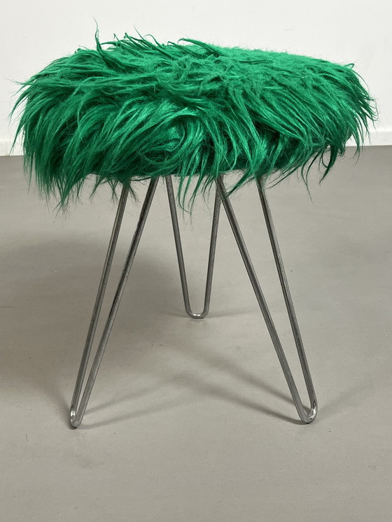 Image 1 of Seventies Hairpin Kruk Fluffy Chromen Hairpin Poten