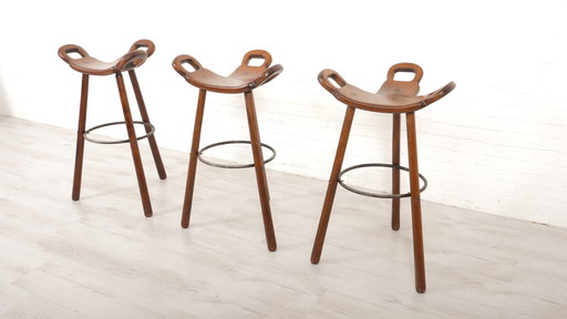 3X tabouret de bar Sergio Rodrigues Marbella