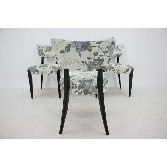 Image 1 of Ensemble de 4 chaises de salle à manger vintage par Jindrich Halabala, Tchécoslovaquie années 1950