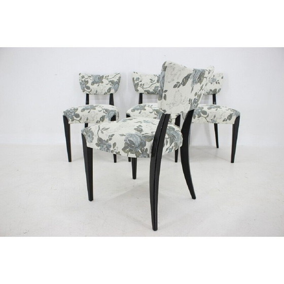 Image 1 of Ensemble de 4 chaises de salle à manger vintage par Jindrich Halabala, Tchécoslovaquie années 1950