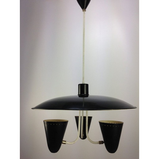 Lampe suspendue du milieu du siècle par H. Th. J. A. Busquet pour Hala, Hollande années 1950