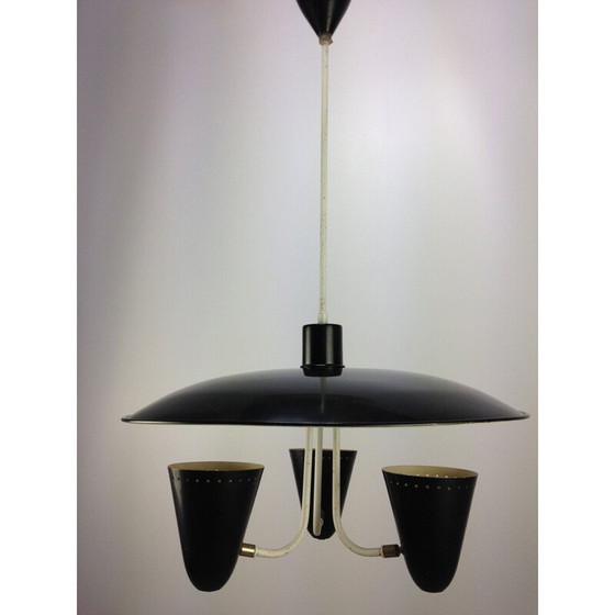 Image 1 of Lampe suspendue du milieu du siècle par H. Th. J. A. Busquet pour Hala, Hollande années 1950