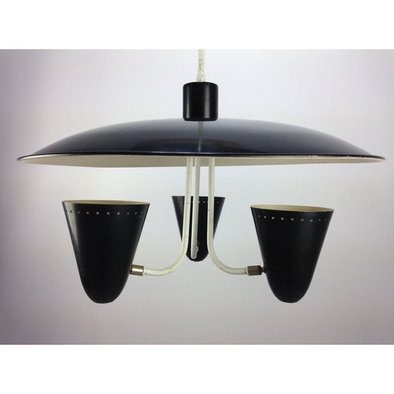 Image 1 of Lampe suspendue du milieu du siècle par H. Th. J. A. Busquet pour Hala, Hollande années 1950