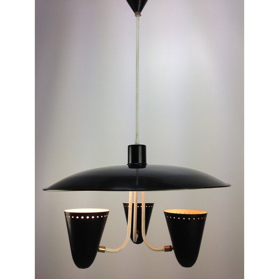 Image 1 of Lampe suspendue du milieu du siècle par H. Th. J. A. Busquet pour Hala, Hollande années 1950