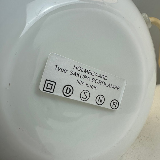 Image 1 of Paire de lampes de table Sakura par Michael Bang pour Holmegaard, Danemark 1980