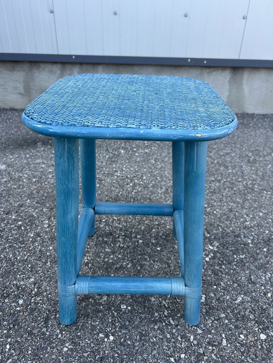 Image 1 of Tabouret en Rotin 1980