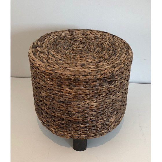 Image 1 of Tabouret vintage en corde, France 1950
