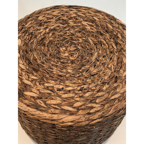 Image 1 of Tabouret vintage en corde, France 1950
