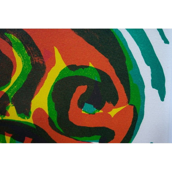 Image 1 of Lithographie abstraite vintage de Bengt Lindström, Suède 1970