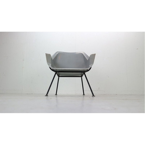 Image 1 of Chaise vintage 416 à coque en fibre de verre par Wim Rietveld & Andre Cordemeyer pour Gispen, années 1950