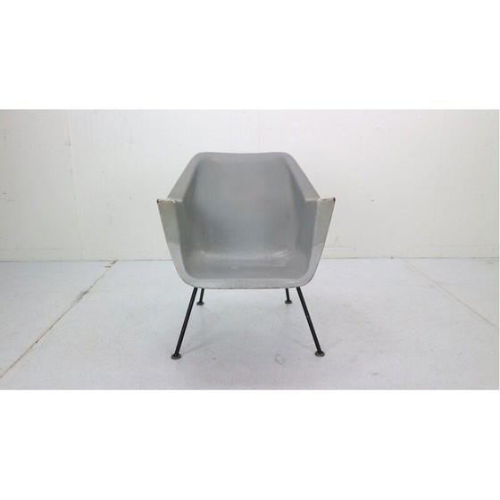 Image 1 of Chaise vintage 416 à coque en fibre de verre par Wim Rietveld & Andre Cordemeyer pour Gispen, années 1950