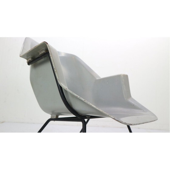 Image 1 of Chaise vintage 416 à coque en fibre de verre par Wim Rietveld & Andre Cordemeyer pour Gispen, années 1950