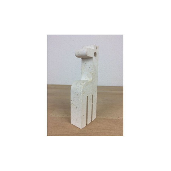 Image 1 of Girafe en travertin vintage de Fratelli Mannelli, 1970