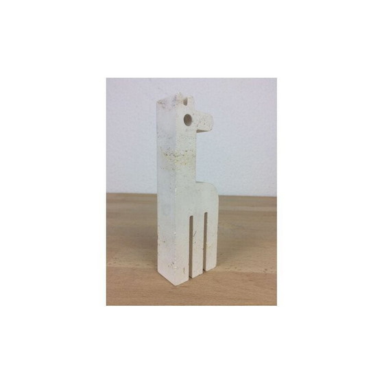 Image 1 of Girafe en travertin vintage de Fratelli Mannelli, 1970