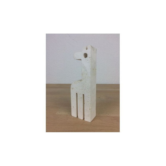 Image 1 of Girafe en travertin vintage de Fratelli Mannelli, 1970