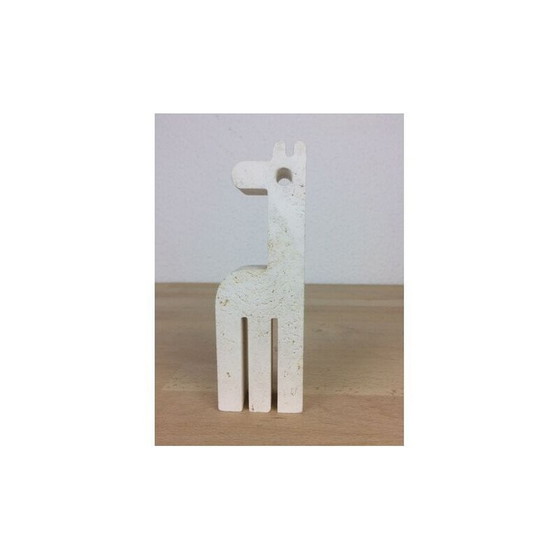 Image 1 of Girafe en travertin vintage de Fratelli Mannelli, 1970