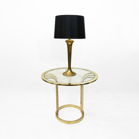 Image 1 of Table d'appoint vintage en laiton, Italie 1970