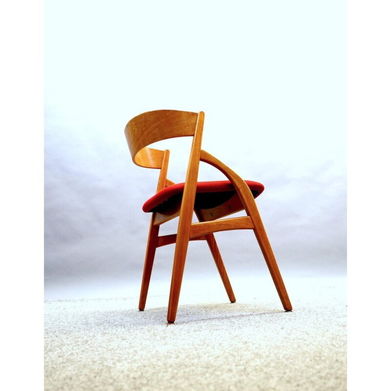 Image 1 of Ensemble de 4 chaises de salle à manger vintage en teck modèle 16 par Johannes Andersen pour Uldum, Danemark 1959