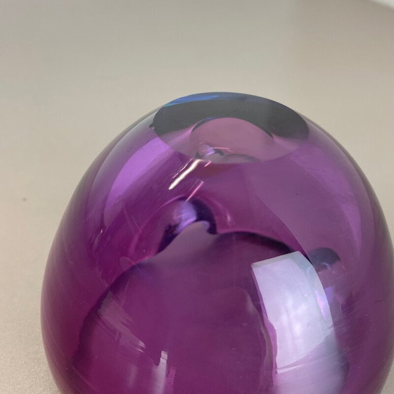 Image 1 of Cendrier vintage en verre de Murano violet, Italie, années 1970
