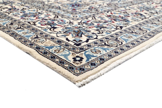 Image 1 of Tapis persan noué à la main original Naïn 9 La avec soie 390 X 297 cm Top condition