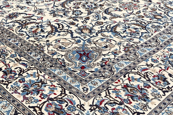 Image 1 of Tapis persan noué à la main original Naïn 9 La avec soie 390 X 297 cm Top condition