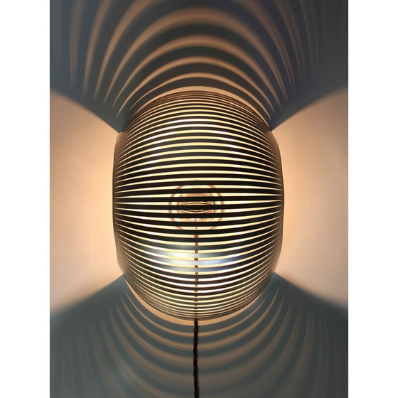 Image 1 of Lampe de table vintage en acier inoxydable