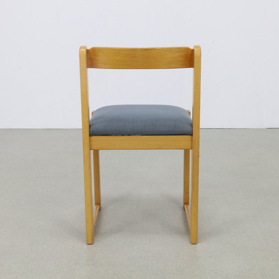 Image 1 of 3X Chaise de salle à manger vintage nouvellement tapissée