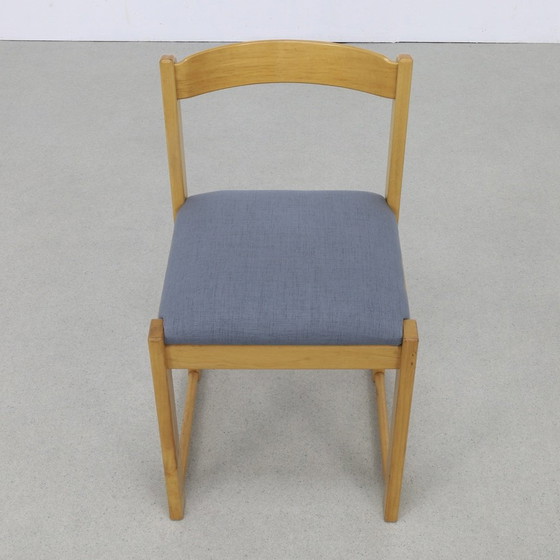 Image 1 of 3X Chaise de salle à manger vintage nouvellement tapissée