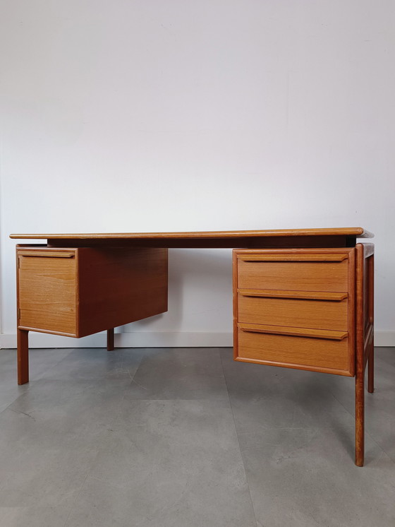 Image 1 of Bureau vintage danois par Gunnar Gasvig, Gasvig Møbler