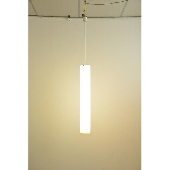 Image 1 of Paire de plafonniers à tubes vintage en blanc, 1960