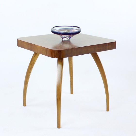 Image 1 of Table basse vintage en bois de chêne et noyer par Jindrich Halabala, Tchécoslovaquie 1930