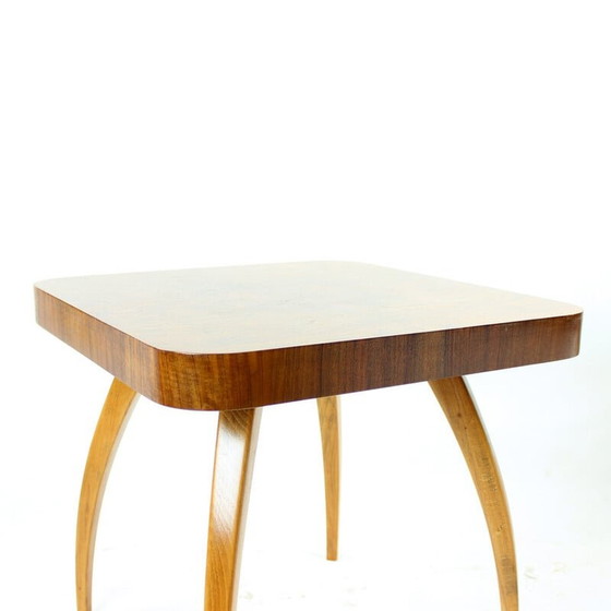 Image 1 of Table basse vintage en bois de chêne et noyer par Jindrich Halabala, Tchécoslovaquie 1930