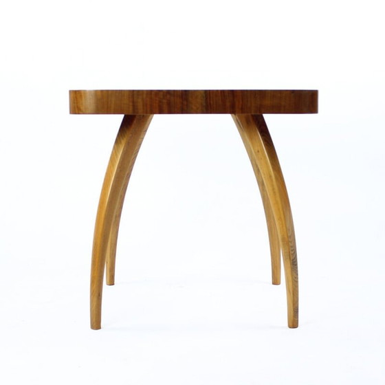 Image 1 of Table basse vintage en bois de chêne et noyer par Jindrich Halabala, Tchécoslovaquie 1930