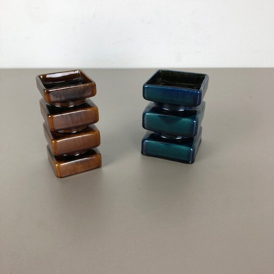 Image 1 of Paire de vases en céramique vintage par Cari Zalloni pour Steuler, Allemagne 1970