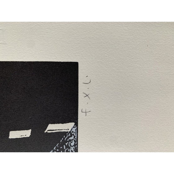 Image 1 of Peinture à l'huile vintage de la chauve-souris par François-Xavier Lalanne, 2003