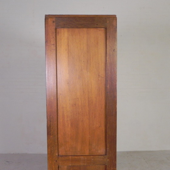 Image 1 of Armoire à volets roulants en chêne avec 3 volets, hauteur 180 cm