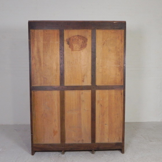 Image 1 of Armoire à volets roulants en chêne avec 3 volets, hauteur 180 cm