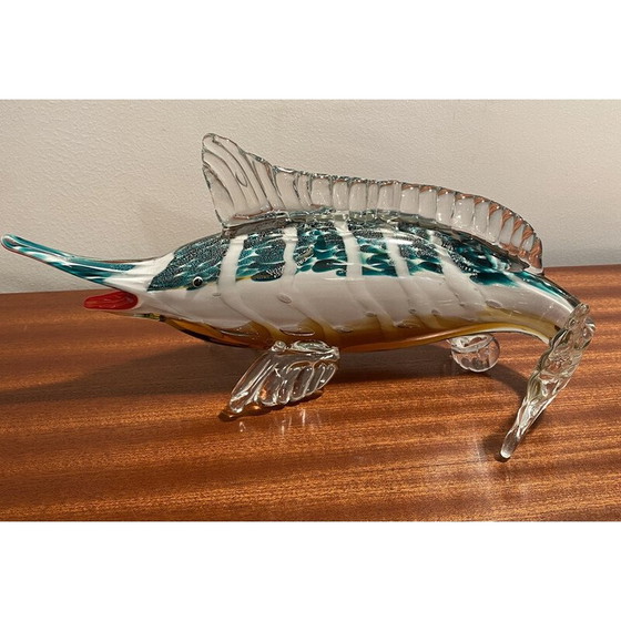 Image 1 of Espadon vintage en verre de Murano