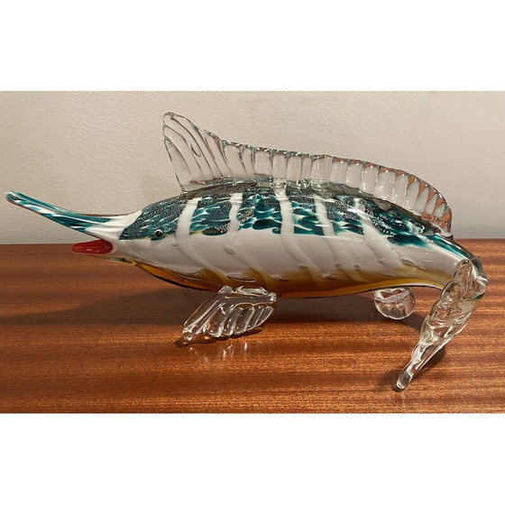 Image 1 of Espadon vintage en verre de Murano