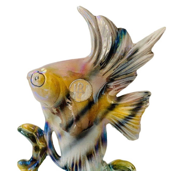 Image 1 of Vintage H. Bequet sculpture poisson porcelaine