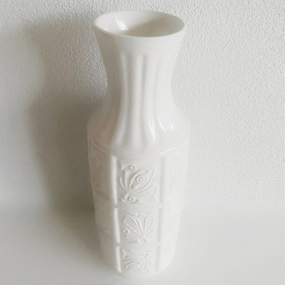 Image 1 of Allemagne de l'Ouest vase Bay blanc 1950