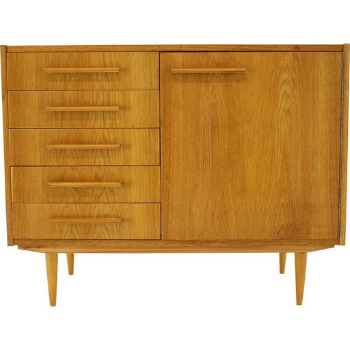 Armoire vintage en chêne, Tchécoslovaquie 1960