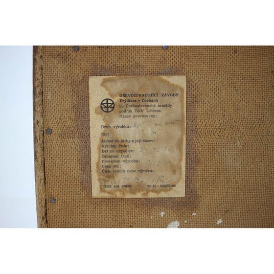 Image 1 of Armoire vintage en chêne, Tchécoslovaquie 1960