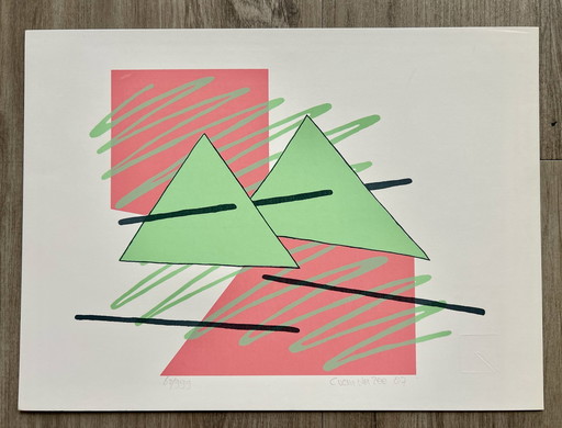 Sérigraphie C. Van Der Zee