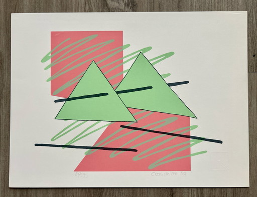 Sérigraphie C. Van Der Zee